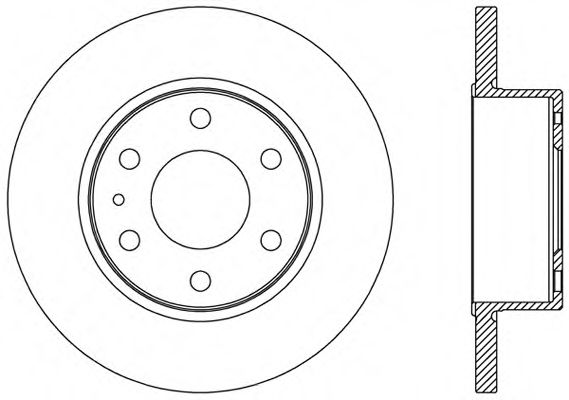 Тормозной диск OPEN PARTS BDA2471.10