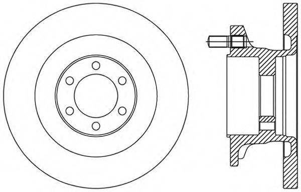 Тормозной диск OPEN PARTS BDA2494.10