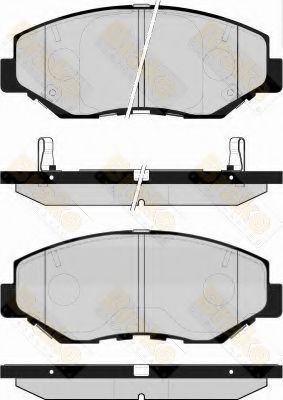 Комплект тормозных колодок, дисковый тормоз Brake ENGINEERING PA1518