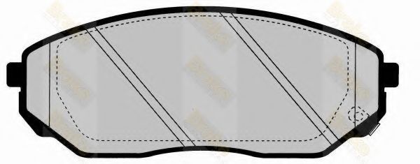 Комплект тормозных колодок, дисковый тормоз Brake ENGINEERING PA1645