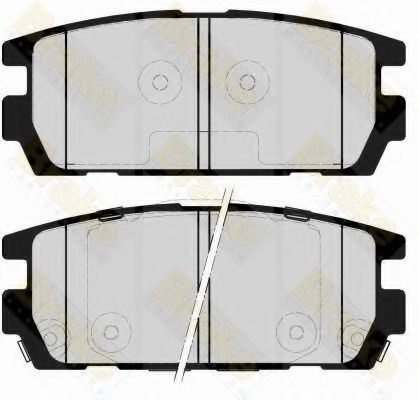 Комплект тормозных колодок, дисковый тормоз Brake ENGINEERING PA1659