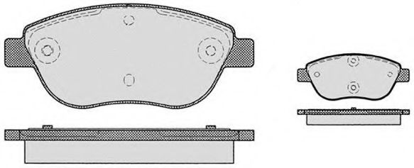 Комплект тормозных колодок, дисковый тормоз RAICAM RA.0761.1