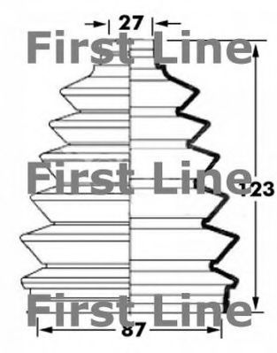Пыльник, приводной вал FIRST LINE FCB6022