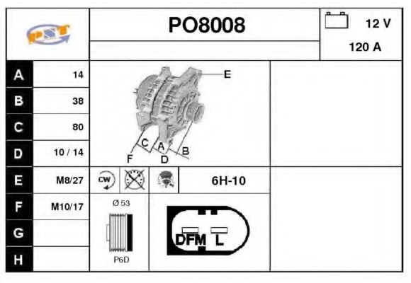 Генератор SNRA PO8008