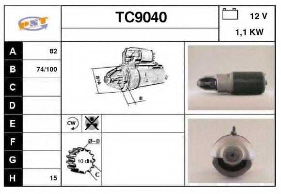 Стартер SNRA TC9040