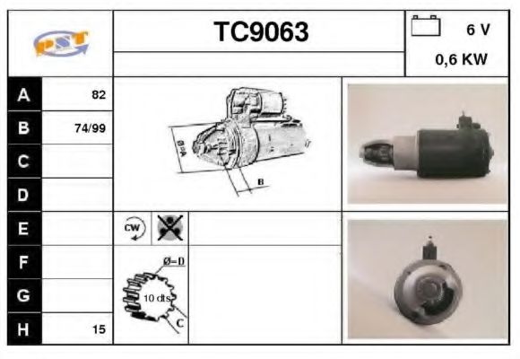 Стартер SNRA TC9063