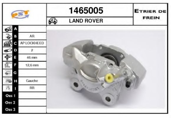 Тормозной суппорт SNRA 1465005