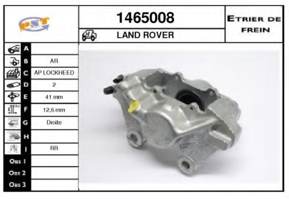 Тормозной суппорт SNRA 1465008