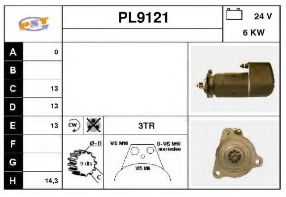 Стартер SNRA PL9121