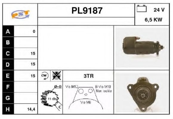 Стартер SNRA PL9187