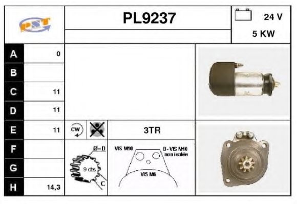Стартер SNRA PL9237
