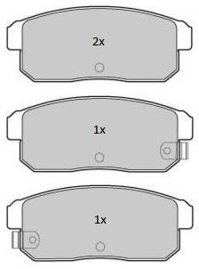 Комплект тормозных колодок, дисковый тормоз FREMAX 24039