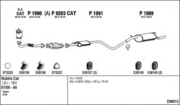 Система выпуска ОГ FENNO DW813