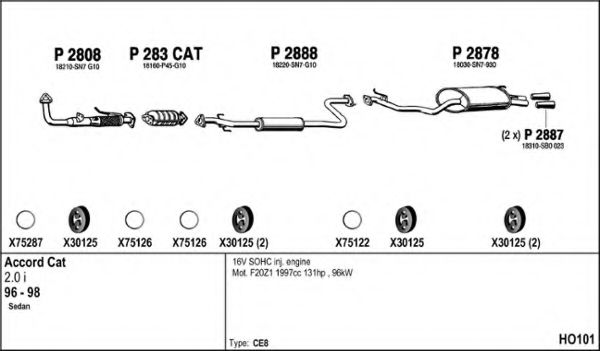 Система выпуска ОГ FENNO HO101