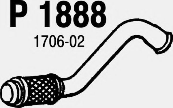 Труба выхлопного газа FENNO P1888