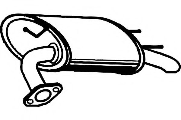 Глушитель выхлопных газов конечный FENNO 6955