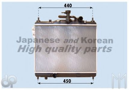Радиатор, охлаждение двигателя ASHUKI Y550-49