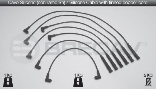 Комплект проводов зажигания BRECAV 04532
