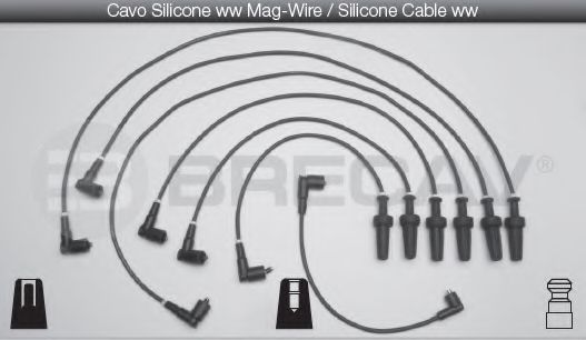 Комплект проводов зажигания BRECAV 05521