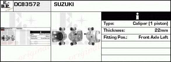 Тормозной суппорт EDR DC83572