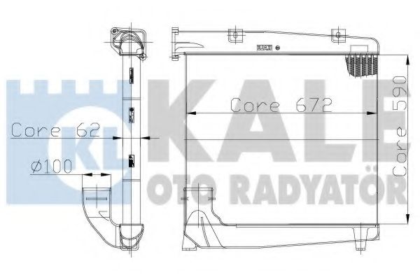 Интеркулер KALE OTO RADYATÖR 123600