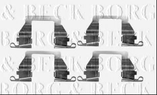 Комплектующие, колодки дискового тормоза BORG & BECK BBK1569