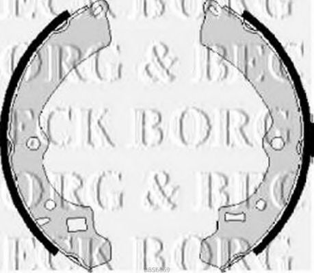 Комплект тормозных колодок BORG & BECK BBS6069