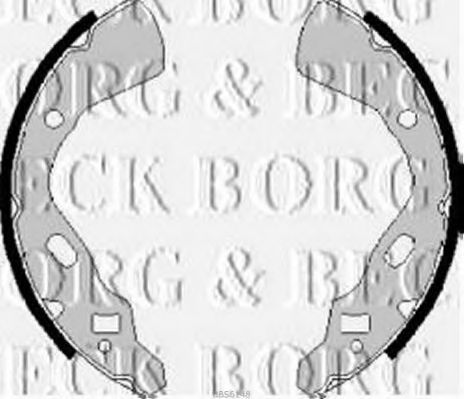 Комплект тормозных колодок BORG & BECK BBS6148
