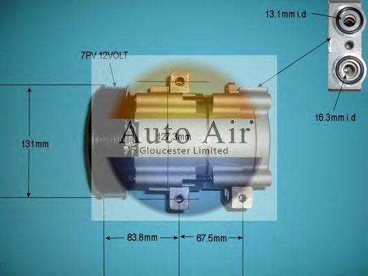 Компрессор, кондиционер AUTO AIR GLOUCESTER 14-8146P