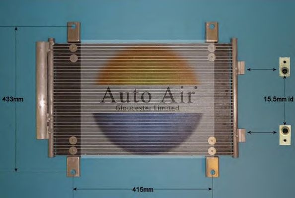 Конденсатор, кондиционер AUTO AIR GLOUCESTER 16-9795