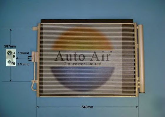 Конденсатор, кондиционер AUTO AIR GLOUCESTER 16-9975