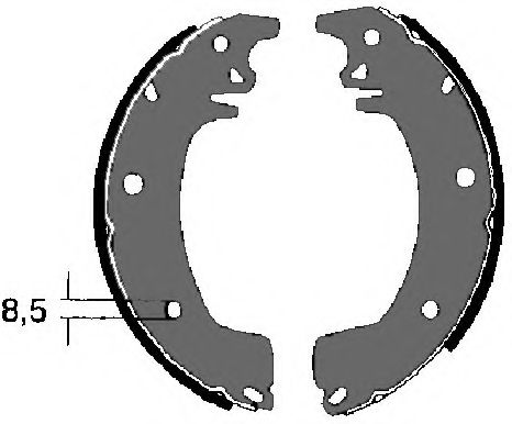 Комплект тормозных колодок VEMA 84313