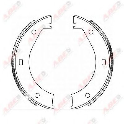 Комплект тормозных колодок, стояночная тормозная система ABE CRB005ABE