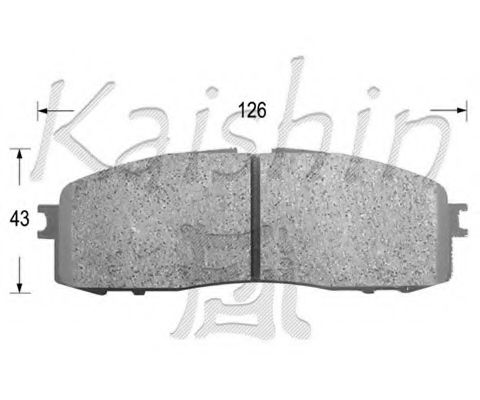 Комплект тормозных колодок, дисковый тормоз KAISHIN D2062
