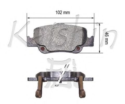 Комплект тормозных колодок, дисковый тормоз KAISHIN FK2299