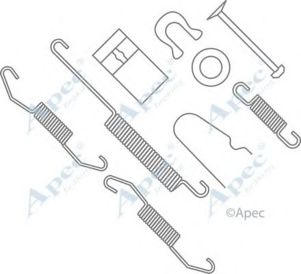 Комплектующие, тормозная колодка APEC braking KIT2019