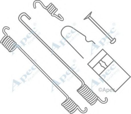 Комплектующие, тормозная колодка APEC braking KIT2052