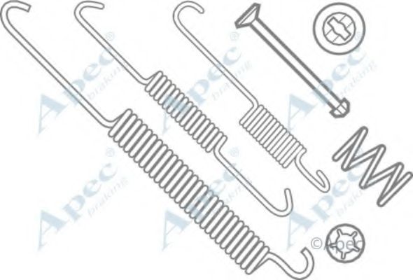 Комплектующие, тормозная колодка APEC braking KIT640