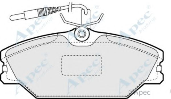 Комплект тормозных колодок, дисковый тормоз APEC braking PAD776