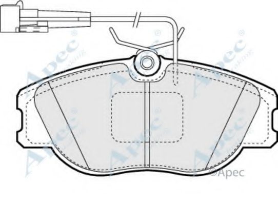 Комплект тормозных колодок, дисковый тормоз APEC braking PAD780