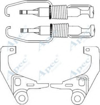 Система тяг и рычагов, тормозная система APEC braking ADB3015