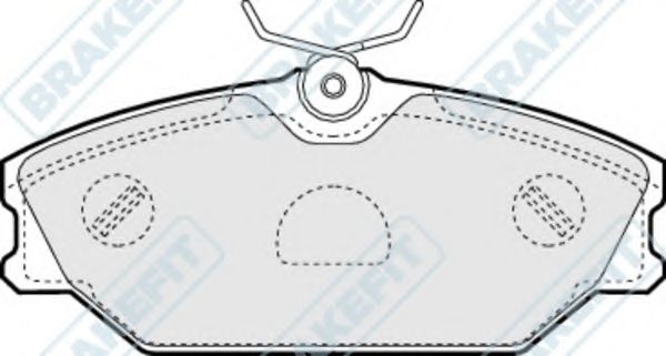 Комплект тормозных колодок, дисковый тормоз APEC braking PD3003