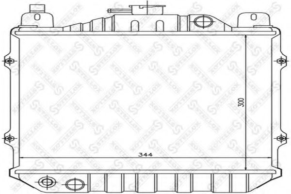 Радиатор, охлаждение двигателя STELLOX 10-26237-SX