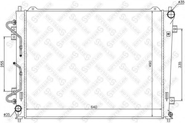 Радиатор, охлаждение двигателя STELLOX 10-26508-SX