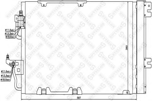 Конденсатор, кондиционер STELLOX 10-45019-SX