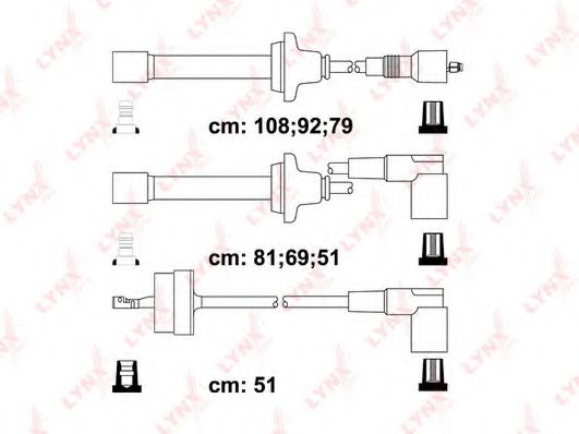 Комплект проводов зажигания LYNXauto SPC1021