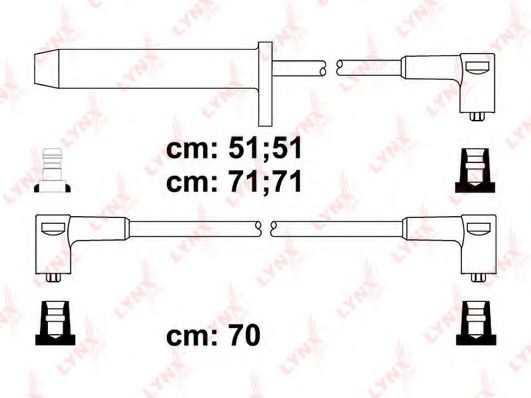 Комплект проводов зажигания LYNXauto SPC3016