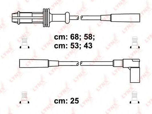 Комплект проводов зажигания LYNXauto SPC6112