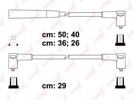 Комплект проводов зажигания LYNXauto SPC6913