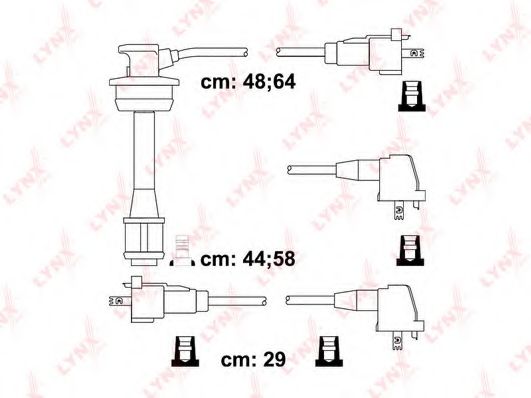 Комплект проводов зажигания LYNXauto SPC7528